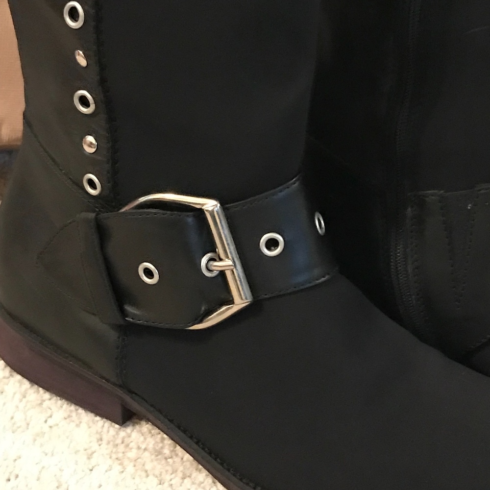 Pliner Dress Tall Moto Boots
